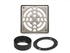 Schluter - KERDI-DRAIN - Ensemble de grille carrée Classic - acier inoxydable (V2) nickel 4" ||KD4GRKET - Ceramed