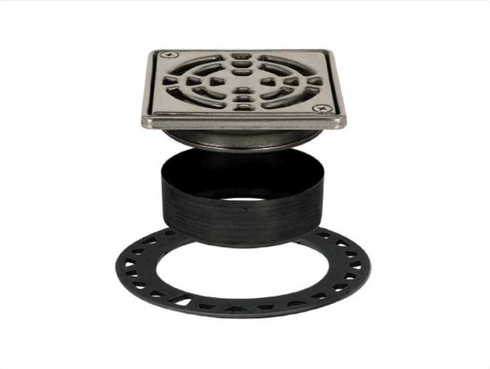 Schluter - KERDI-DRAIN - Ensemble de grille carrée Classic (paquet de 10) - acier inoxydable (V2) 4" ||KD4GRKE10 - Ceramed