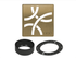 Schluter - KERDI-DRAIN - Ensemble de grille carrée Curve - acier inoxydable (V2) or antique brossé 4" ||KDIF4GRKEBVGD6 - Ceramed