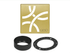 Schluter - KERDI-DRAIN - Ensemble de grille carrée Curve - acier inoxydable (V2) or classique brossé 4" ||KDIF4GRKEBCGD6 - Ceramed