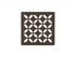 Schluter - KERDI-DRAIN - Ensemble de grille carrée Floral - acier inoxydable (V2) bronze 4" ||KDIF4GRKTSOBD5 - Ceramed