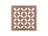 Schluter - KERDI-DRAIN - Ensemble de grille carrée Floral - acier inoxydable (V2) Or rose brossé 4" ||KDIF4GRKEBRGD5 - Ceramed