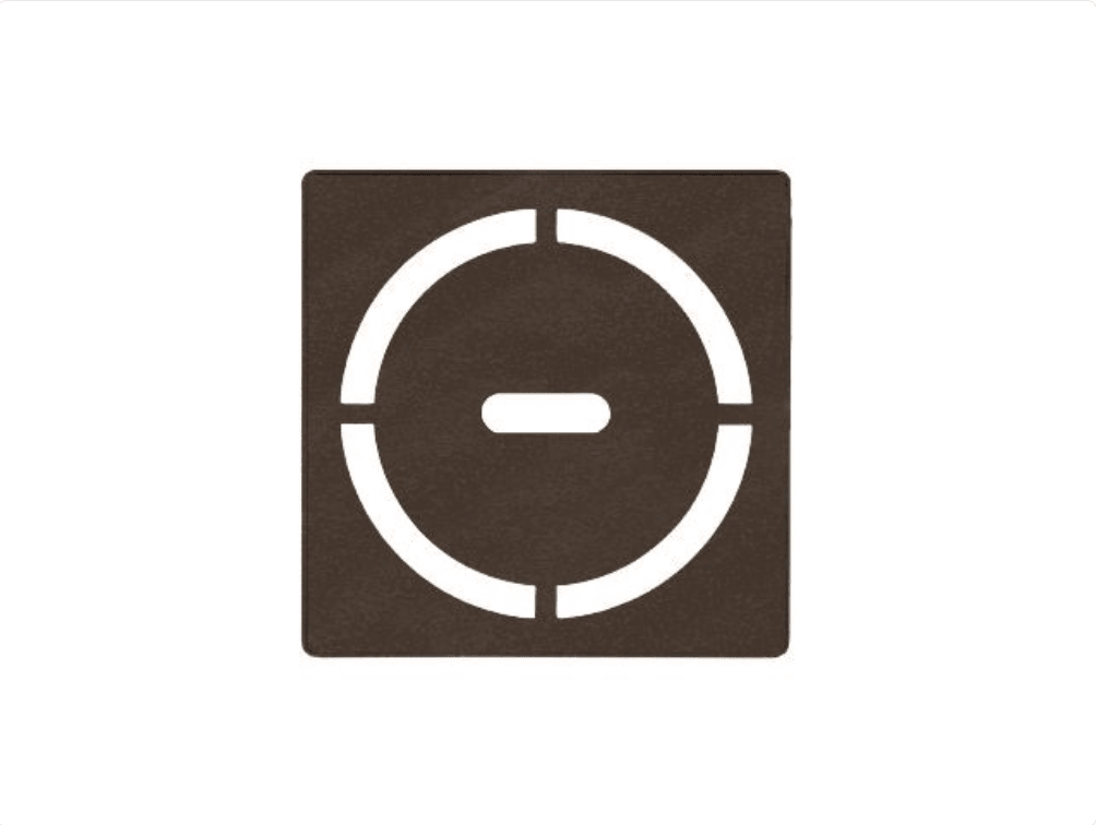Schluter - KERDI-DRAIN - Ensemble de grille carrée Pure - acier inoxydable (V2) bronze 4" ||KDIF4GRKTSOBD8 - Ceramed