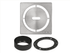 Schluter - KERDI-DRAIN - Ensemble de grille carrée Pure - acier inoxydable (V2) brossé 4" ||KDIF4GRKEBD8 - Ceramed