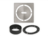 Schluter - KERDI-DRAIN - Ensemble de grille carrée Pure - acier inoxydable (V2) nickel brossé 4" ||KDIF4GRKEBTD8 - Ceramed