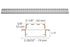 Schluter - KERDI-LINE - 3/4" cadre 32" grille perforée + verrou ||KL1BL19EB80 - Ceramed