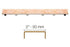 Schluter - KERDI-LINE - Drain linéaire encastré avec design de grille sans cadre à carreler - acier inoxydable (V4) brossé 1-1/8" x 27-9/16" ||KL1DRE70 - Ceramed