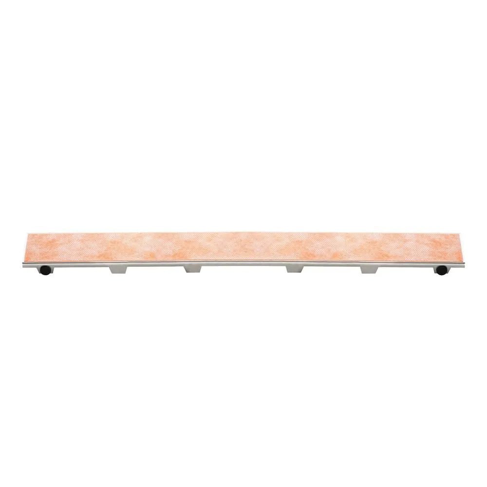 Schluter - KERDI-LINE - Drain linéaire encastré avec design de grille sans cadre à carreler - acier inoxydable (V4) brossé 1-1/8" x 27-9/16" ||KL1DRE70 - Ceramed