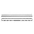 Schluter - KERDI-LINE Drain linéaire encastré avec design de grille Square - acier inoxydable (V4) chrome 3/4" x 47-1/4