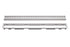 Schluter - KERDI-LINE Ensemble de grille perforée acier inoxydable brossé 3/4" x 48"