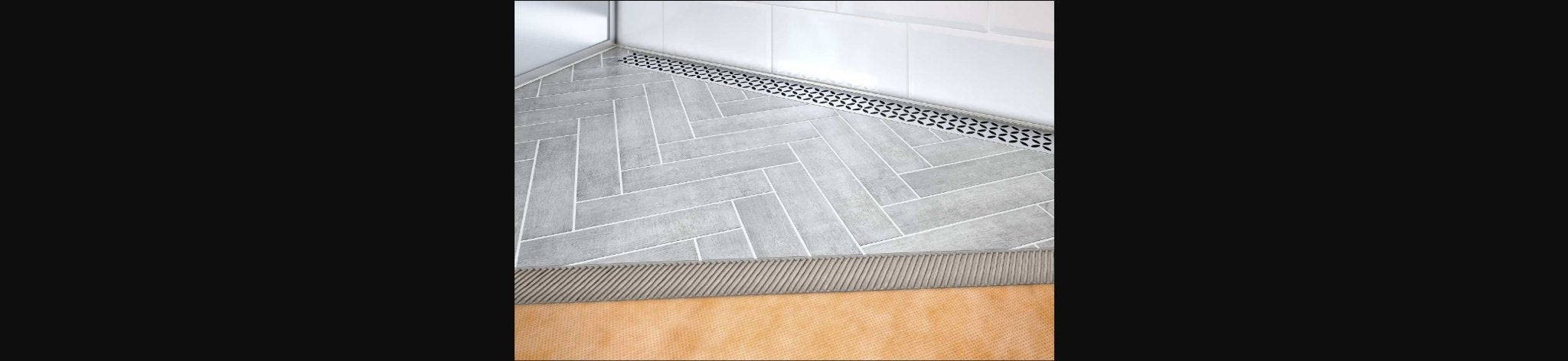 Schluter - KERDI-LINE - Shower Tray 3' 3 X3' 3 Wall ||KSL1000S - Ceramed