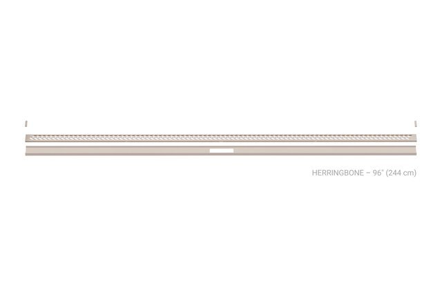 Schluter - KERDI-LINE-VARIO - 8' D13-HERRINGBONE TSI ||KLVRID13TSI244 - Ceramed