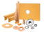 Schluter - KERDI-SHOWER-KIT - Ensemble de douche avec position de sortie centrée avec 2" PVC bride et acier inoxydable grille - 38" x 60" ||KSK9651525PVCE - Ceramed