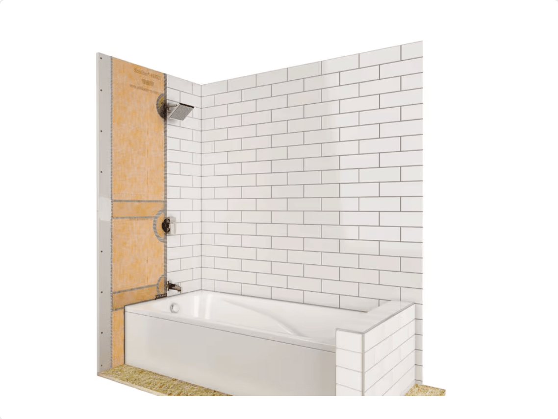 Schluter - KERDI-SHOWER-KIT - TUBKIT Ensemble pour contour de baignoire complet - 75 pi² ||KKB7 - Ceramed