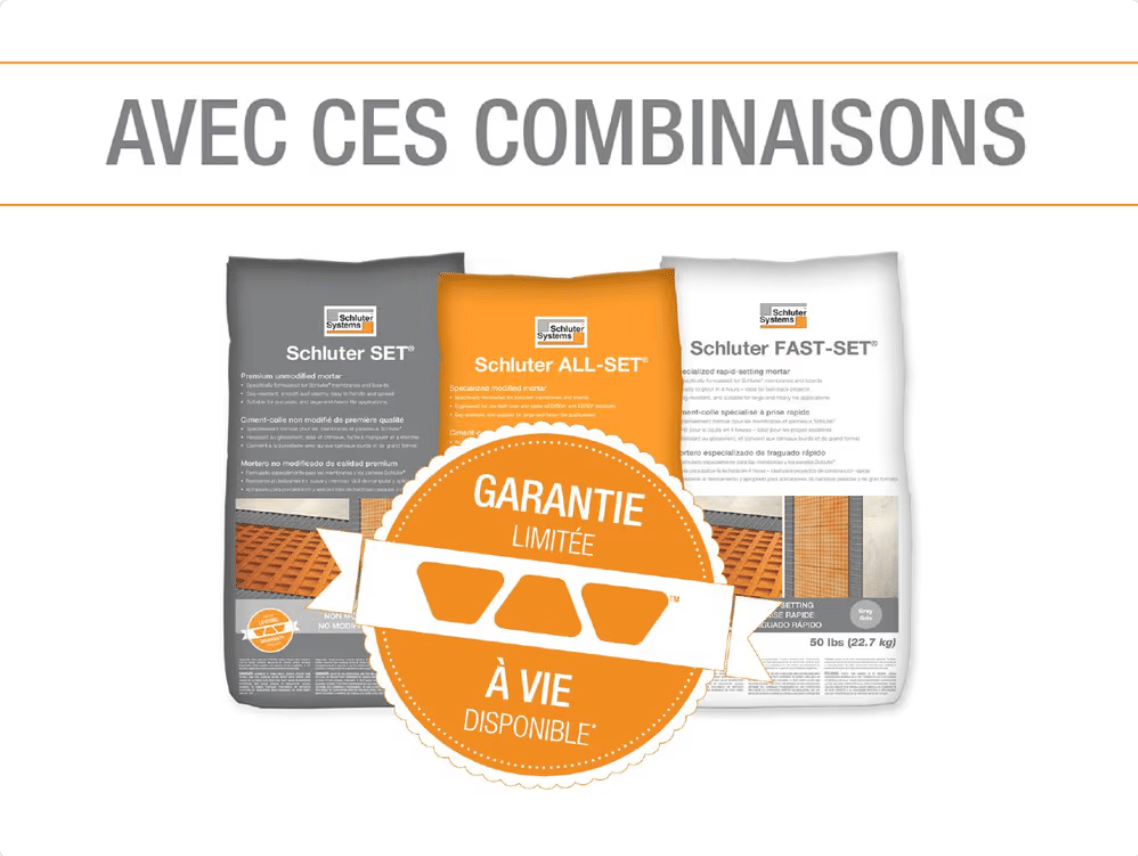 Schluter - KERDI-SHOWER-KIT - TUBKIT Ensemble pour contour de baignoire complet - 75 pi² ||KKB7 - Ceramed