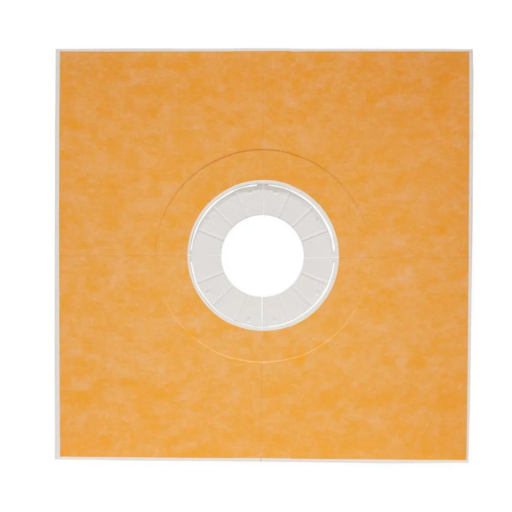Schluter - KERDI-SHOWER-T - Base de douche préfabriquée en pente avec position de sortie centrée - 1-1/4" x 72" x 72" ||KST1830 - Ceramed