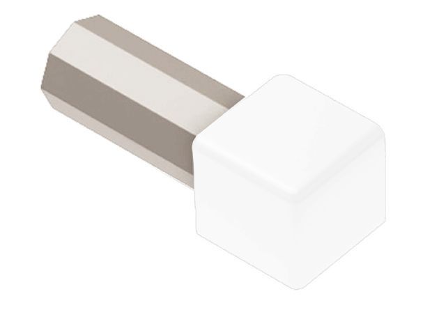 Schluter - QUADEC Coin extérieur 90° - aluminium blanc éclatant 1/2" (12.5 mm)