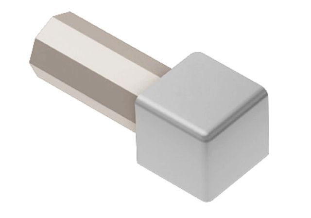 QUADEC Coin extérieur 90° - aluminium gris classique 1/2" (12.5 mm)
