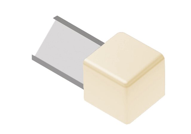 Schluter - QUADEC - Coin extérieur 90° - alum. sable 1/2" ||ED/Q125SP - Ceramed