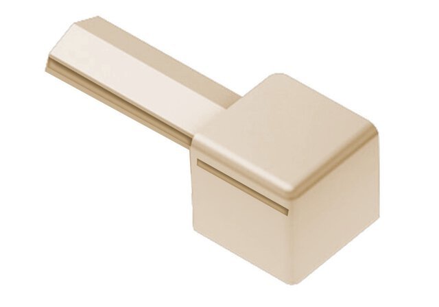Schluter - QUADEC - Coin extérieur 90° - plastique PVC bahamas 3/8" ||E/PQ100BH - Ceramed