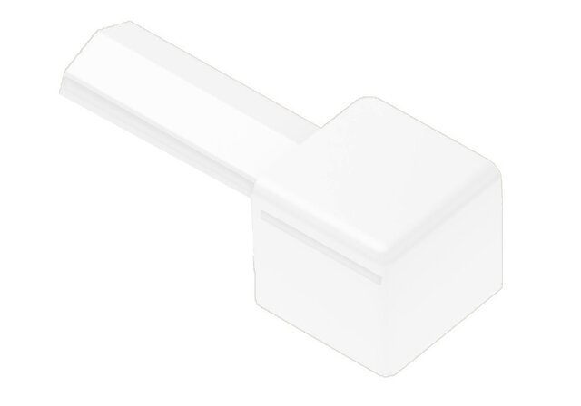 Schluter - QUADEC - Coin extérieur 90° - plastique PVC blanc éclatant 5/16" ||E/PQ80BW - Ceramed