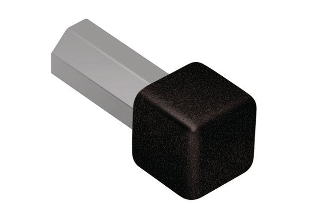 Schluter - QUADEC - Coin intérieur/extérieur 90° - alum. noir mat 1/4" ||EV/Q60MGS - Ceramed
