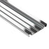 Schluter - QUADEC-FS Profilé à double rainures - aluminium anodisé chrome poli 5/16" (8 mm) x 8' 2-1/2"