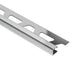 Schluter - QUADEC Profilé de bordure carré - acier inoxydable (304) aspect cuir 1/2" (12.5 mm) x 8' 2-1/2"