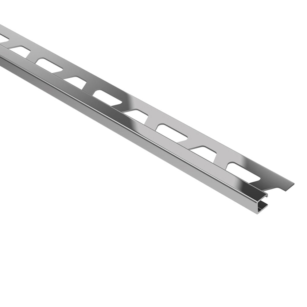 Schluter - QUADEC Profilé de bordure carré - acier inoxydable (V2) 3/16" (4.5 mm) x 8' 2-1/2"