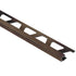 Schluter - QUADEC Profilé de bordure carré - aluminium anodisé bronze antique brossé 5/16" (8 mm) x 8' 2-1/2"