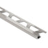 Schluter - QUADEC Profilé de bordure carré - aluminium anodisé nickel mat 1/2" (12.5 mm) x 8' 2-1/2"