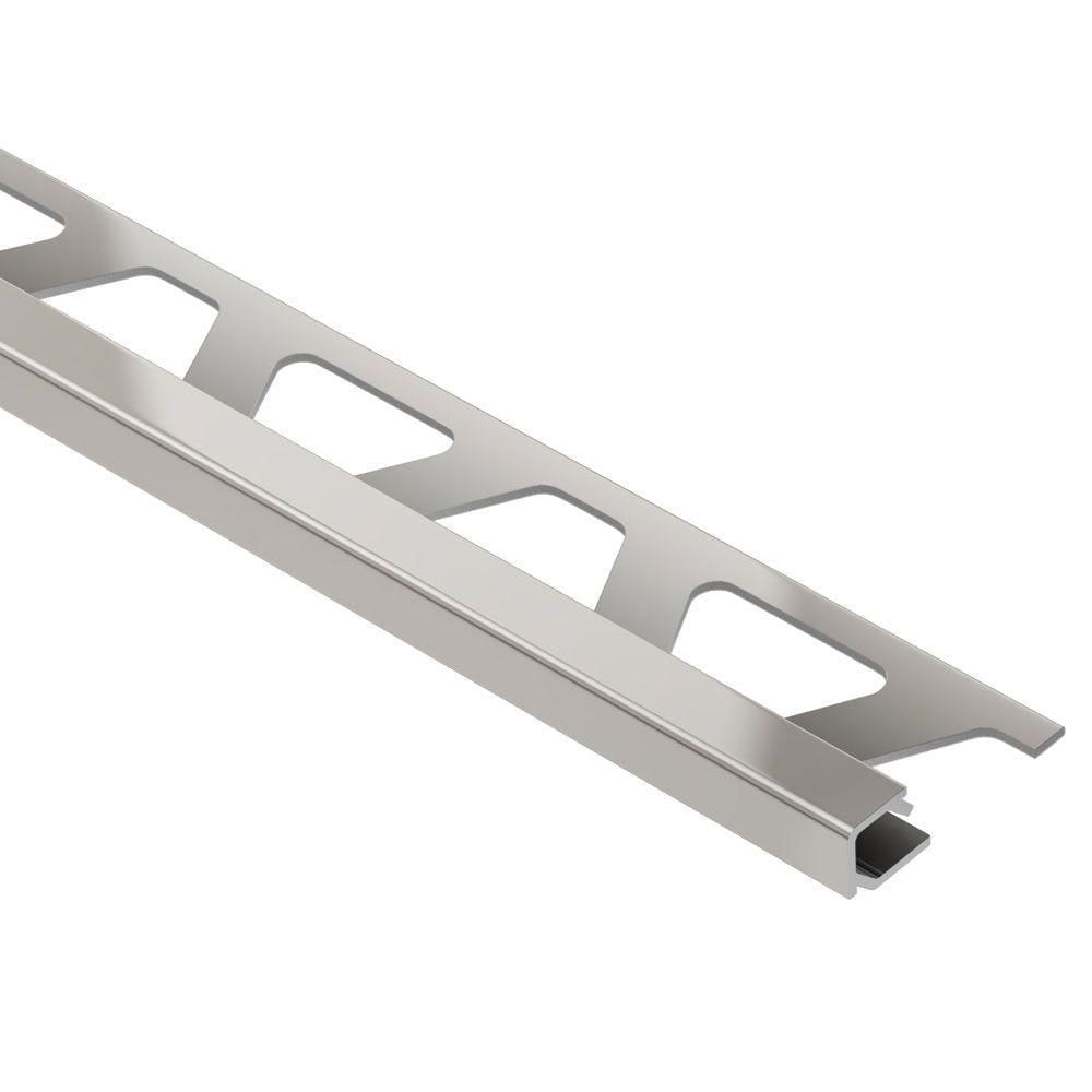 Schluter - QUADEC Profilé de bordure carré - aluminium anodisé nickel mat 3/16" (4.5 mm) x 8' 2-1/2"