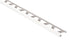 Schluter - QUADEC Profilé de bordure carré - aluminium blanc éclatant 1/4" (6 mm) x 8' 2-1/2"