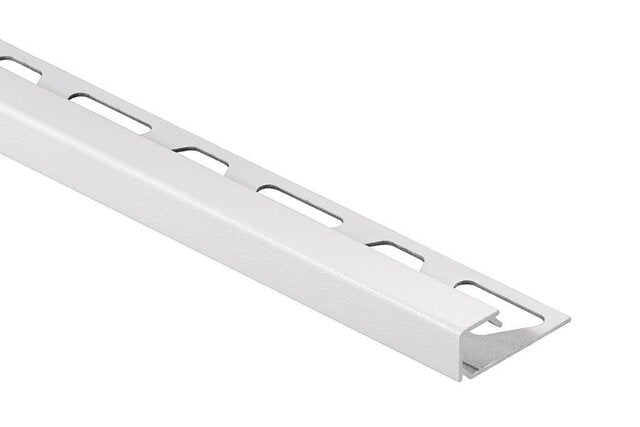 Schluter - QUADEC - Profilé de bordure carré - alum. blanc mat 1/4" x 9' 10" ||Q60MBW/300 - Ceramed