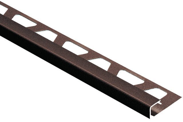 Schluter - QUADEC - Profilé de bordure carré - alum. bronze 1/2" x 9' 10" ||Q125TSOB/300 - Ceramed