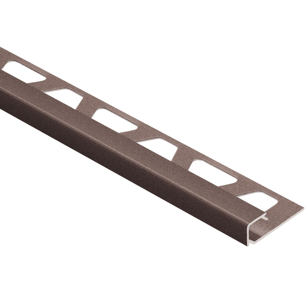 Schluter - QUADEC Profilé de bordure carré - aluminium bronze 3/8" (10 mm) x 8' 2-1/2"