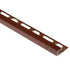 Schluter - QUADEC Profilé de bordure carré - aluminium brun rustique 3/8" (10 mm) x 8' 2-1/2"