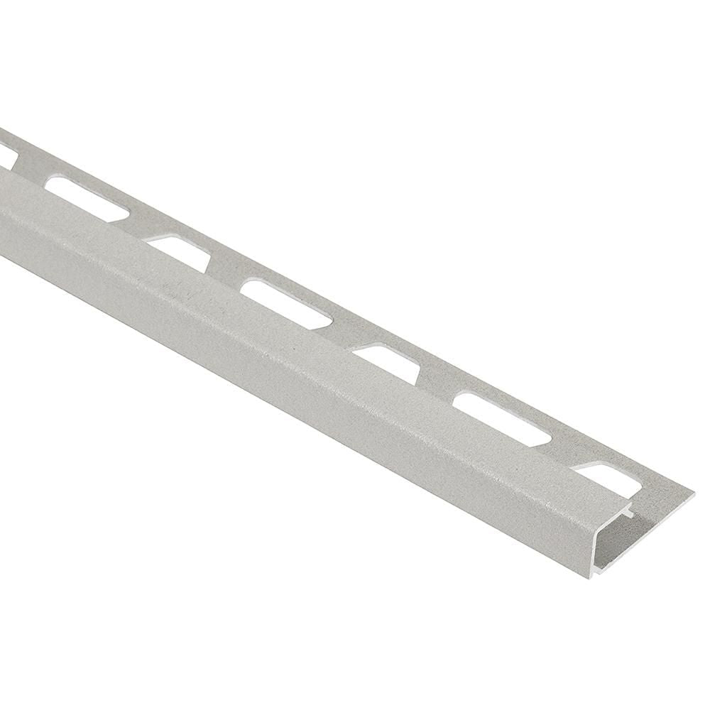 Schluter - QUADEC Profilé de bordure carré - aluminium grège 1/2" (12.5 mm) x 8' 2-1/2"