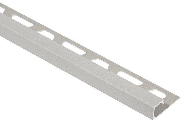 Schluter - QUADEC - Profilé de bordure carré - alum. grège 1/2" x 9' 10" ||Q125TSBG/300 - Ceramed
