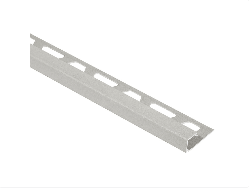 Schluter - QUADEC - Profilé de bordure carré - alum. grège 3/8" x 8' 2-1/2" ||Q100TSBG - Ceramed