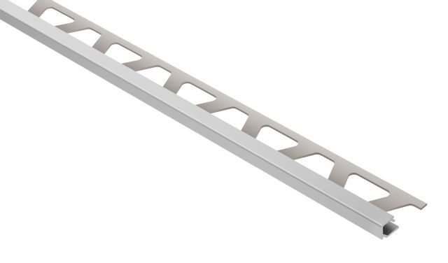 Schluter - QUADEC Profilé de bordure carré - aluminium gris classique 1/2" (12.5 mm) x 8' 2-1/2"
