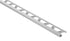 Schluter - QUADEC - Profilé de bordure carré - alum. gris classique 7/16" x 8' 2-1/2" ||Q110PG - Ceramed