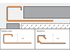 Schluter - QUADEC - Profilé de bordure carré - alum. noir mat 1/2" x 8' 2-1/2" ||Q125MGS - Ceramed