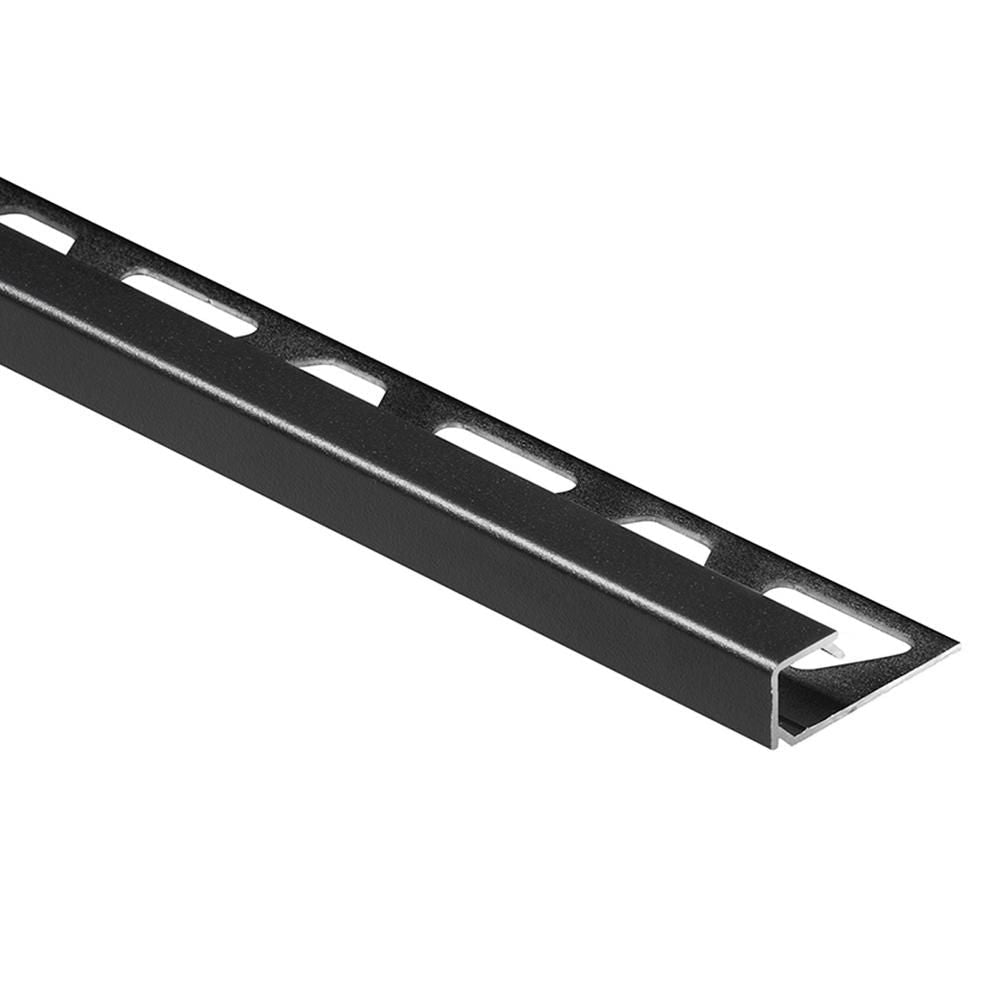 Schluter - QUADEC Profilé de bordure carré - aluminium noir mat 1/4" (6 mm) x 8' 2-1/2"