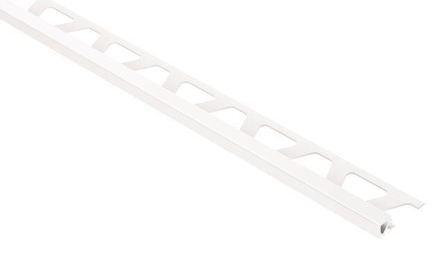 Schluter - QUADEC - Profilé de bordure carré - plastique PVC blanc éclatant 5/16" x 8' 2-1/2" ||PQ80BW - Ceramed