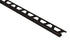 Schluter - QUADEC Profilé de bordure carré - plastique PVC noir 1/2" (12.5 mm) x 8' 2-1/2"