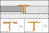 Schluter - RENO-T - Moulure en T pour rénovation - laiton massif 17/32" x 8' 2-1/2" ||T9/14M - Ceramed