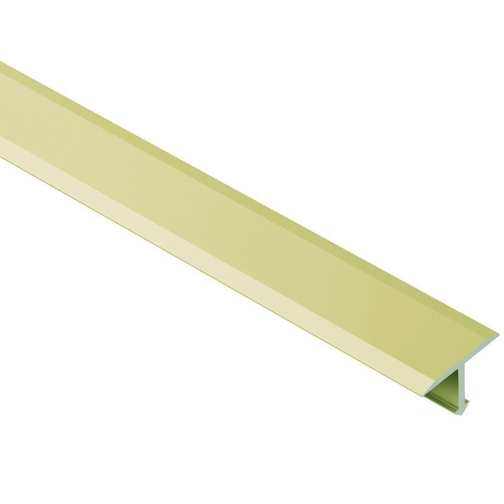 Schluter - RENO-T Profilé de transition large en "T' - aluminium anodisé laiton mat 1" (25 mm) x 8' 2-1/2" x 11/32"