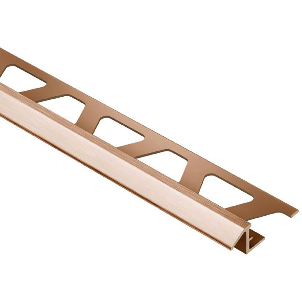 Schluter - RENO-TK Profilé réducteur - aluminium anodisé cuivre brossé 1/2" (12.5 mm) x 8' 2-1/2"