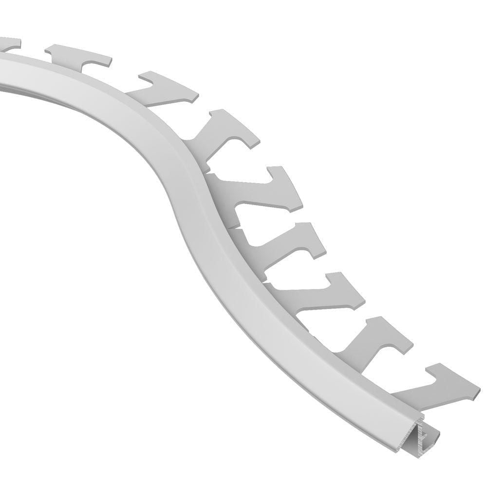 Schluter - RENO-TK Radius Profilé réducteur - aluminium anodisé mat 3/8" (10 mm) x 8' 2-1/2"